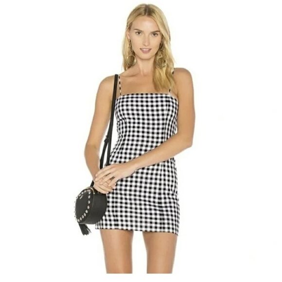 🔥MAJORELLE Pearson Gingham Mini Dress - Picture 1 of 11